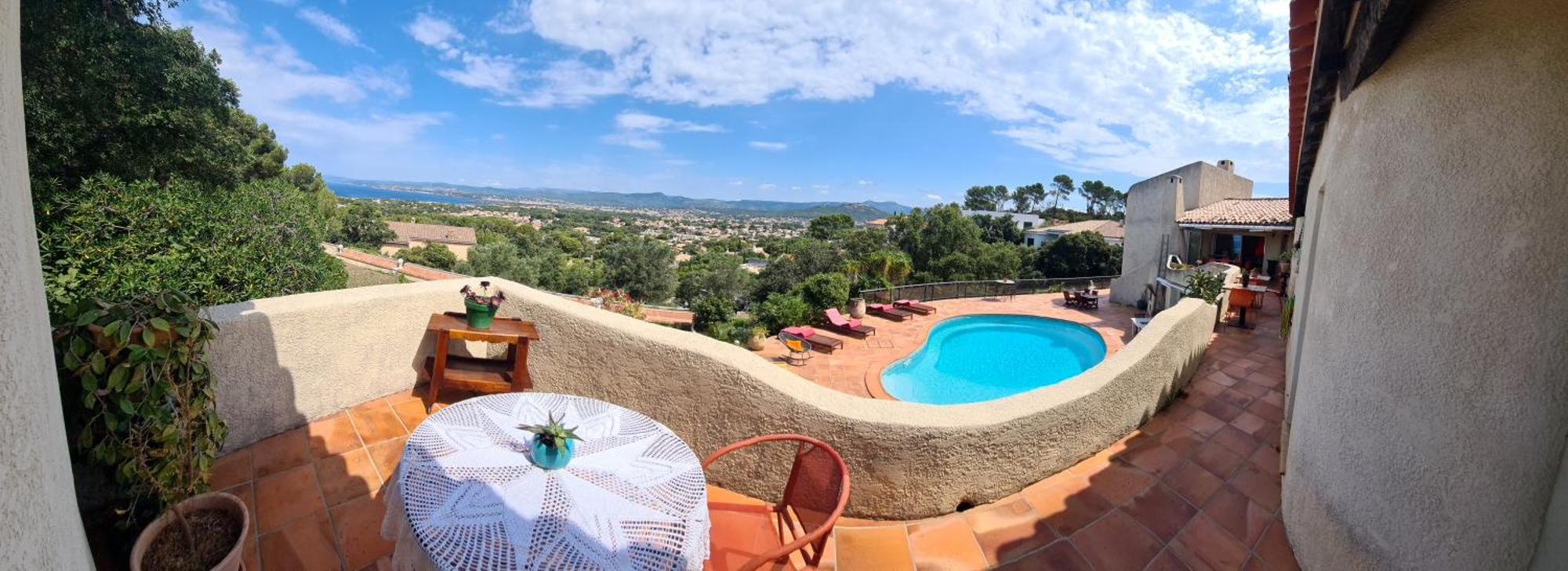 Villa M, Chambres D'Hotes, Vue Mer, Sauna, Piscine A Six-Fours Сис-Фур-Ле-Пляж Экстерьер фото