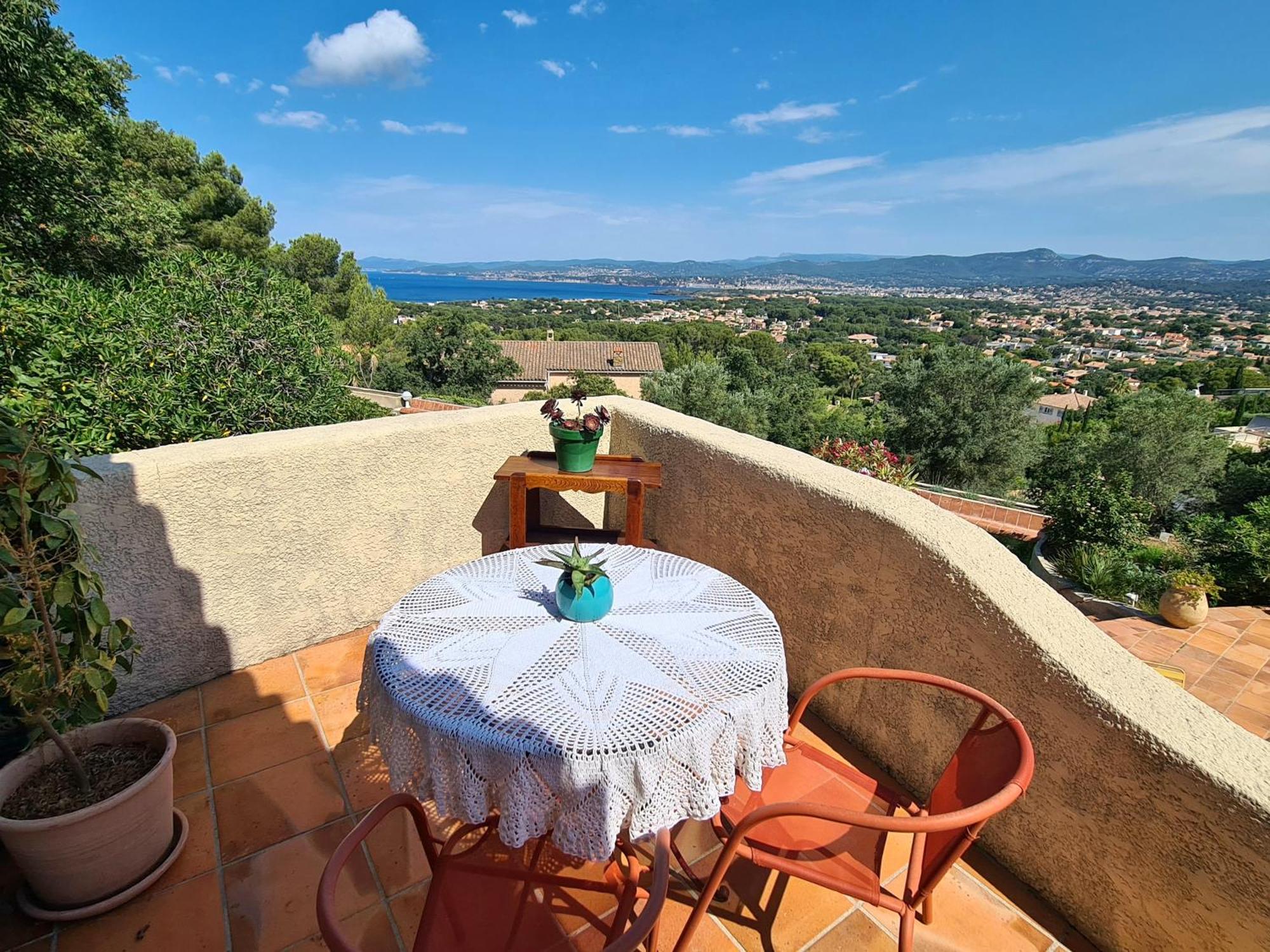 Villa M, Chambres D'Hotes, Vue Mer, Sauna, Piscine A Six-Fours Сис-Фур-Ле-Пляж Экстерьер фото
